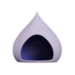 Alternative view of Cosmic Shell – Large Chestnut Cat Cave