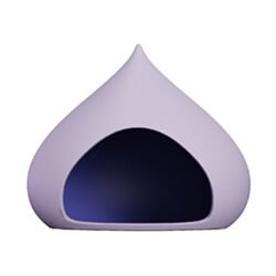 Alternative view of Cosmic Shell – Small Chestnut Cat Cave