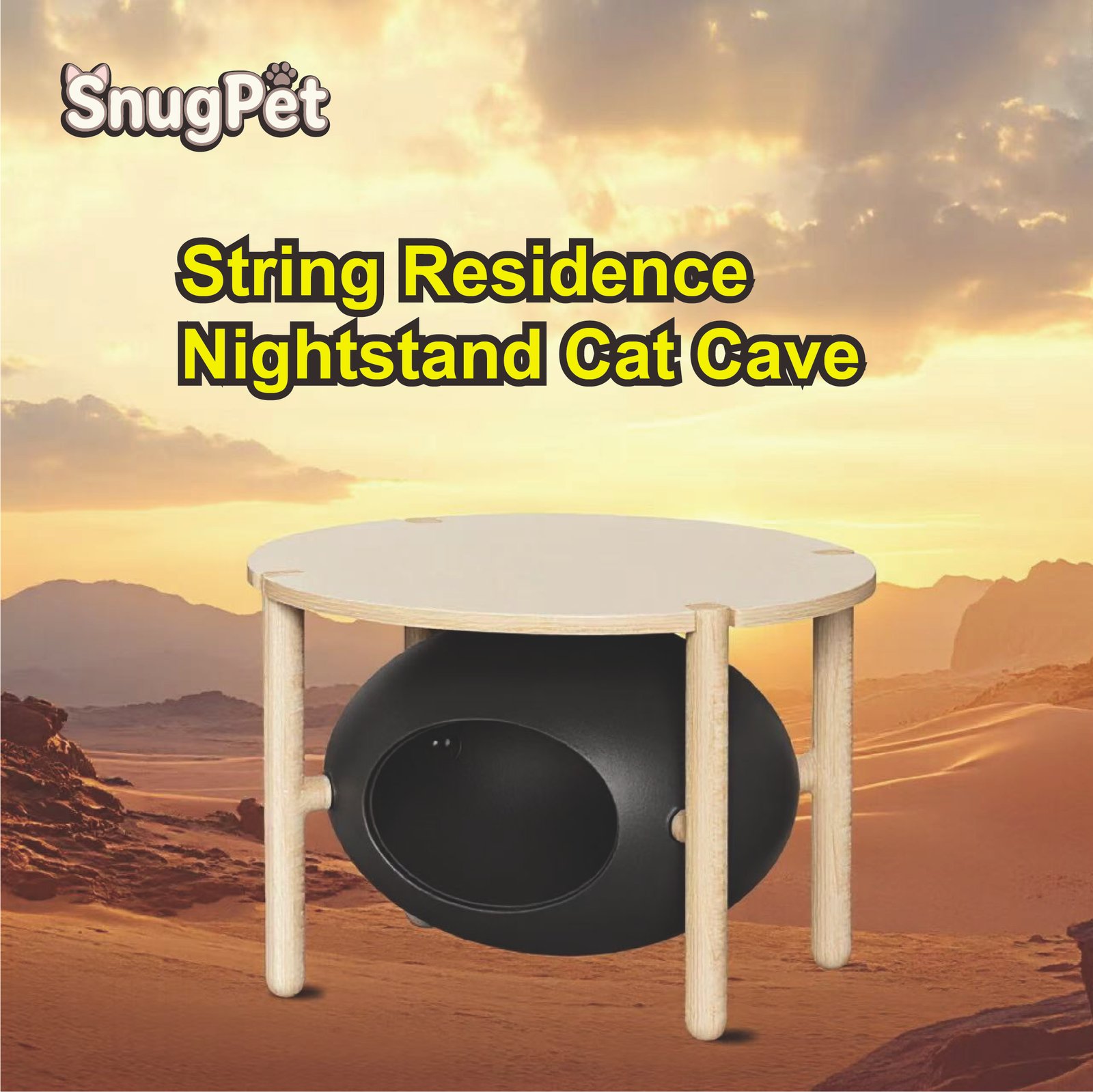 String Residence Nightstand Cat Cave