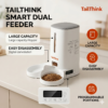 Button-controlled Pet Feeder (Double Tray)