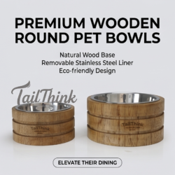 Alternative view of Premium Wooden Pet Dining Station