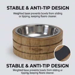 Premium Wooden Pet Dining Station