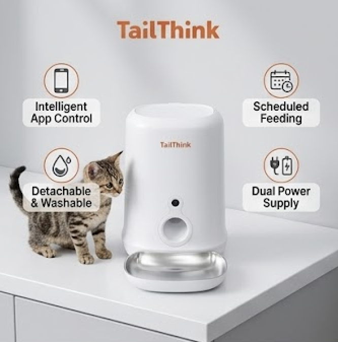Smart Button-Controlled Pet Feeder - Image 3