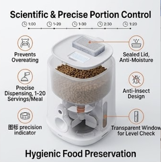 Smart Button-Controlled Pet Feeder - Image 5